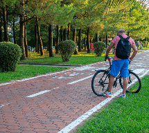 Jogging and cycling tracks